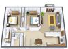 Flickertail I-VI Apartments | Two Bedroom | Plan 21A Flickertail I-VI Apartments | Two Bedroom | Plan 21A